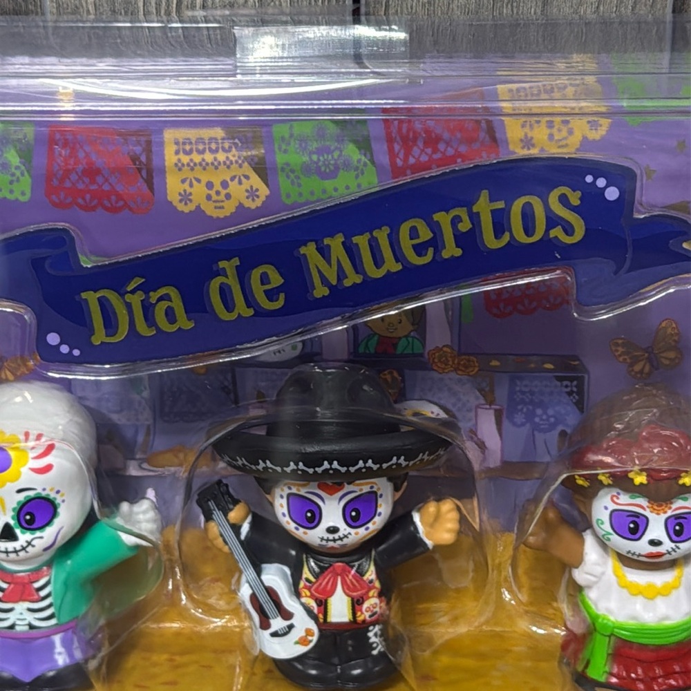 New Dia De Muertos Little People Collectible Doll Set Of 3 In Unopened Box - Picture 2 of 10